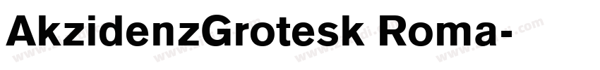 AkzidenzGrotesk Roma字体转换